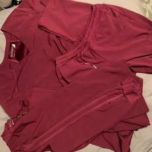 White Cross Scrub Set